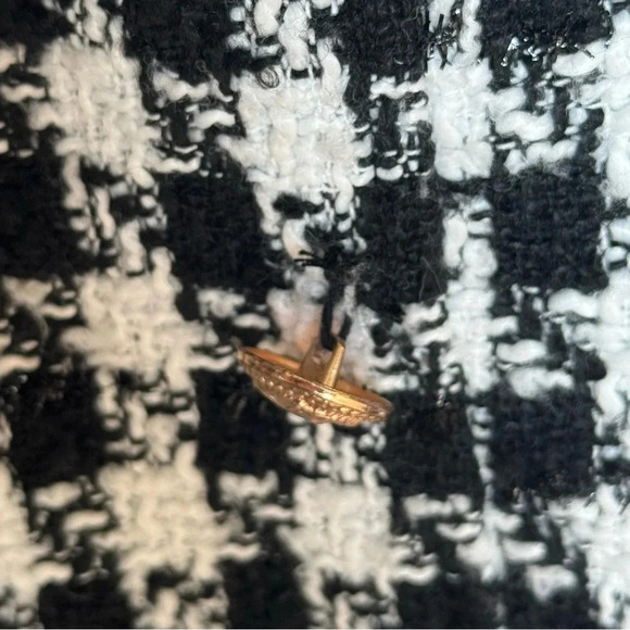 Francesca’s houndstooth tweed mini skirt NWOT XS - Picture 4 of 7